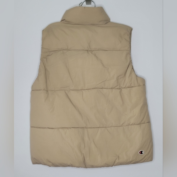 New Champion Outdoor Walnut Khaki Utility Puffer Vest Coat Large - Picture 3 of 8